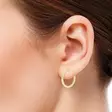 Kultaiset korvarenkaat RI-023-2,1x19mm - Kultakorut - RI-023-21X19mm - 2