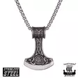 Northern Viking Jewelry Algiz Axehead Kaulakoru NVJRS066 - Teräskorut - NVJRS066-55cm - 1