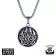 Northern Viking Jewelry Karhun Käpälä Kaulakoru NVJRS105 - Teräskorut - NVJRS105-55cm - 1