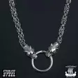 Northern Viking Jewelry Kuningasketju Sudenpäillä NVJKE003 - Teräskorut - NVJKE003-60cm - 2