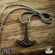 Northern Viking Jewelry Ukonvasara Kaulakoru NVJRS049 - Teräskorut - NVJRS049-55cm - 2