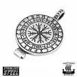 Northern Viking Jewelry Vegvisir Raven kaulakoru NVJRS131 - Teräskorut - NVJRS131-45cm - 2