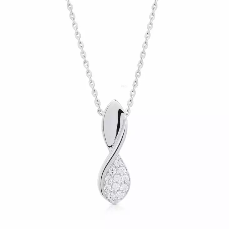 Beat of Love Infinity Zirkonia Riipus BOL-N2637Z/40-45cm - Hopeakorut - BOL-N2637Z-40-45cm - 1