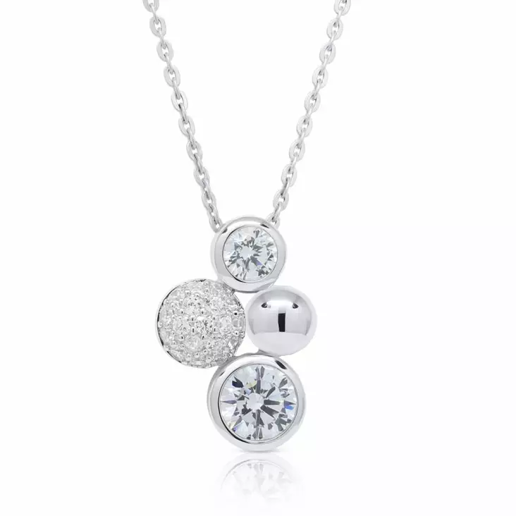 Beat of Love Kuplat Zirkonia Riipus BOL-N2676Z/40-45cm - Hopeakorut - BOL-N2676Z-40-45cm - 1