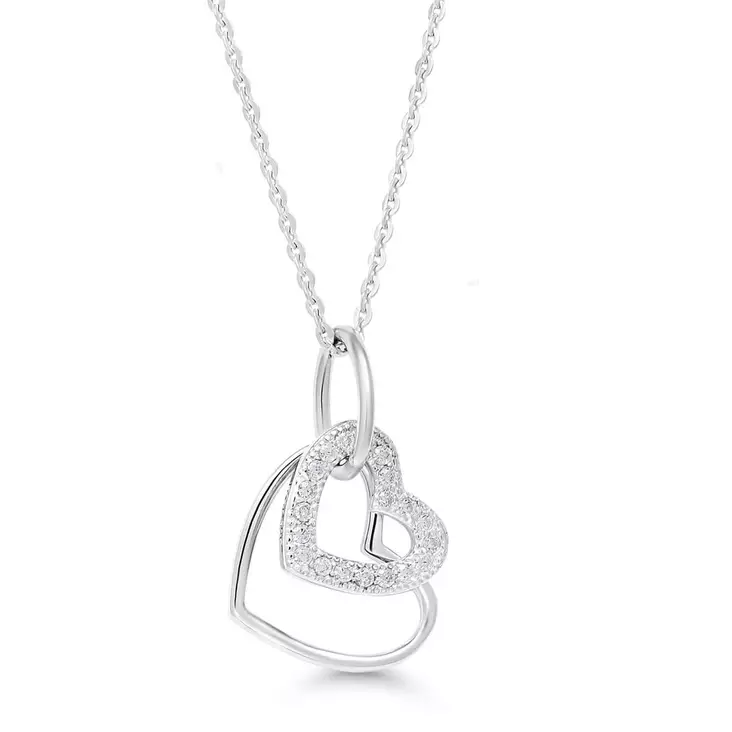 Beat of Love hopeinen sydänriipus BOL-N0170Z - Hopeakorut - BOL-N0170Z-40-45cm - 1