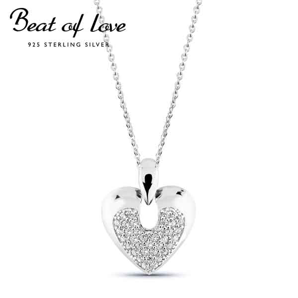 Beat of Love hopeinen sydänriipus BOL-N3162Z - Hopeakorut - BOL-N3162Z-40-45cm - 1