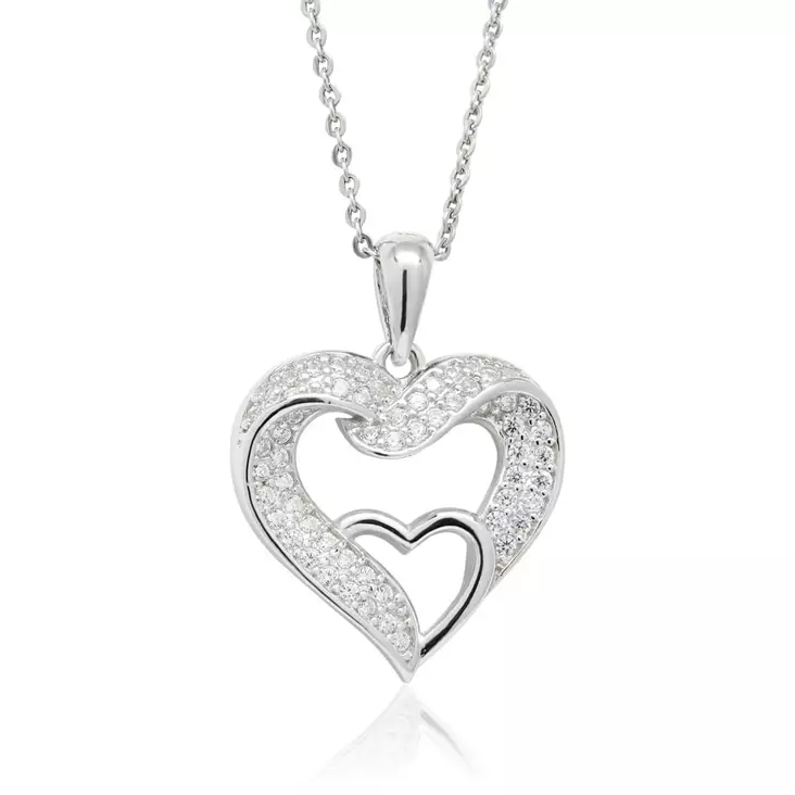 Beat of Love hopeinen sydänriipus BOL-N4619Z - Hopeakorut - BOL-N4619Z-40-45cm - 1