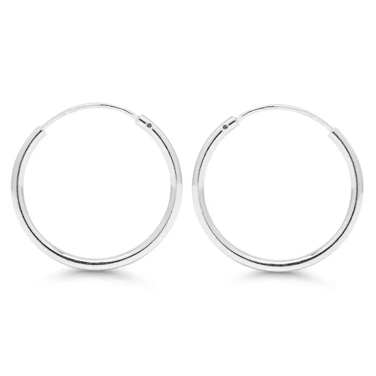 Hopeakorvarenkaat AE-1.60x20mm - Hopeakorut - AE-160X20MM - 1