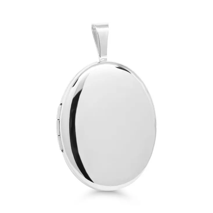 Hopeamedaljonki ovaali 20 mm - Hopeakorut - SPL-60017-20MM - 1