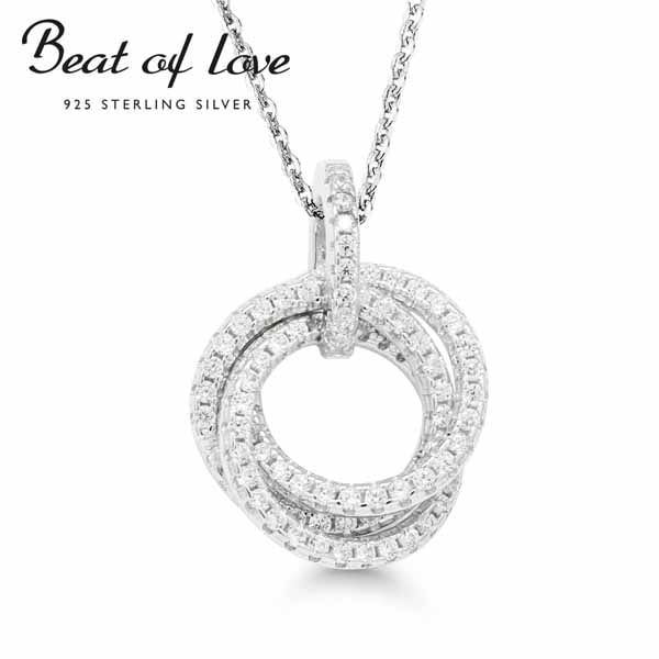 Hopeariipus kehä zirkoniat BOL-N4210Z - Hopeakorut - BOL-N4210Z40-45cm - 1