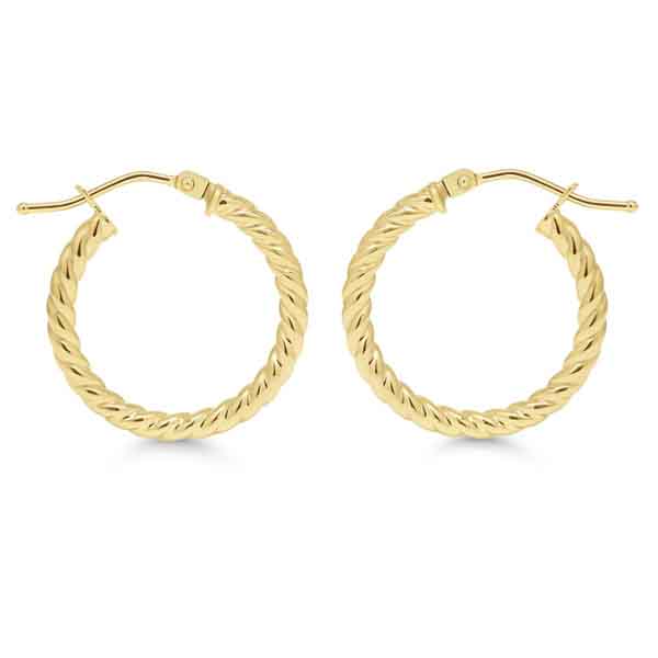 Kultaiset korvarenkaat RI-023-2,1x19mm - Kultakorut - RI-023-21X19mm - 1