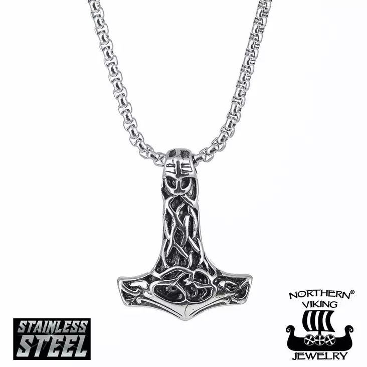 Northern Viking Jewelry Thorin Vasara - Teräskorut - NVJRS013-55cm - 1