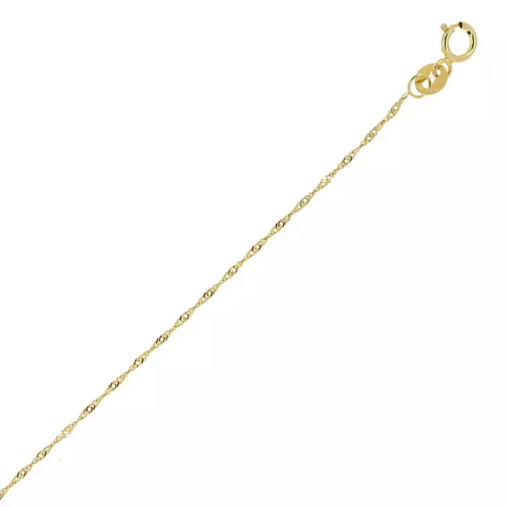 Singaporeketju Kultainen 45 cm SIDD20 - Kultakorut - SIDD2045cm - 1