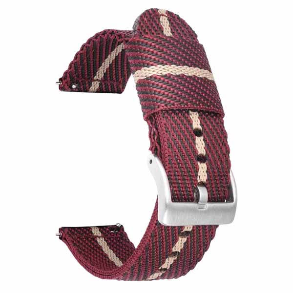 Sisu kangasranneke punainen - Kellon rannekkeet - KA15-4-18mm - 1