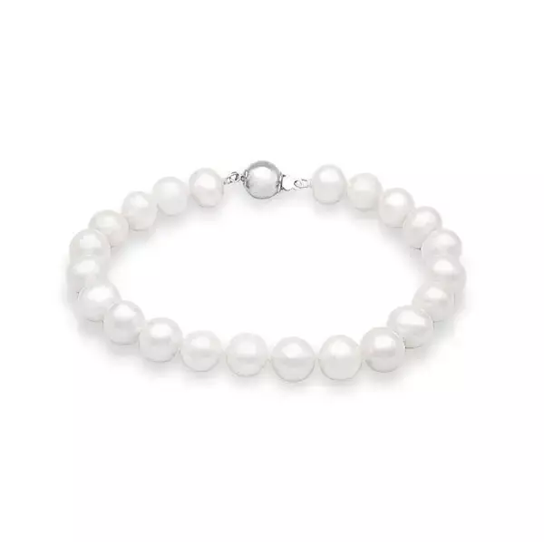 Helmirannekoru 8 mm helmillä - Hopeakorut - AJ-B176-175cm - 1