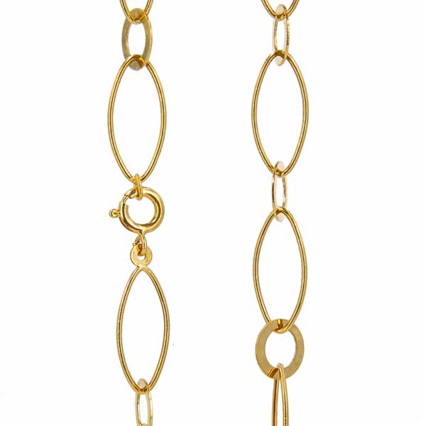 Pitkä kultainen kaulakoru - Kultakorut - 100HVH5481-90cm - 1