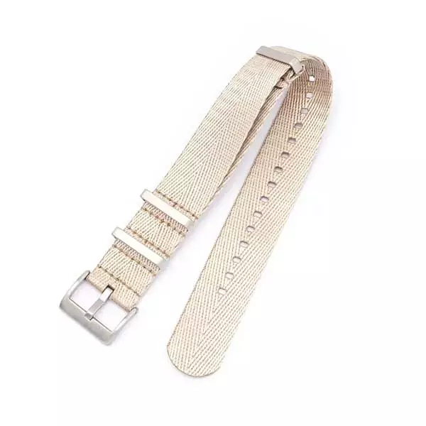 Sisu Smooth natoranneke hiekka - Kellon rannekkeet - NA39-20mm - 1