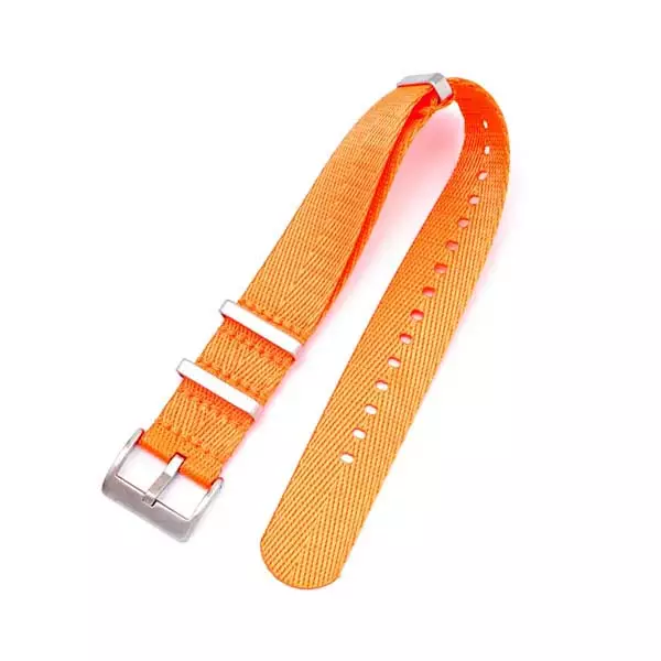 Sisu Smooth natoranneke oranssi - Kellon rannekkeet - NA41-20mm - 1