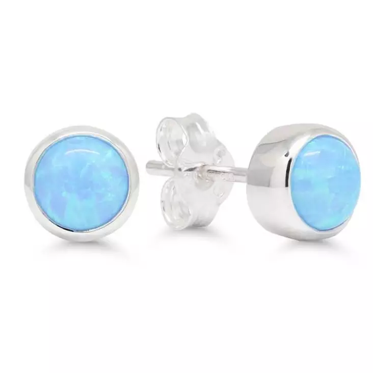 Hopeakorvakorut sininen kivi WE-52957sin - Hopeakorut - WE-52957sin - 1