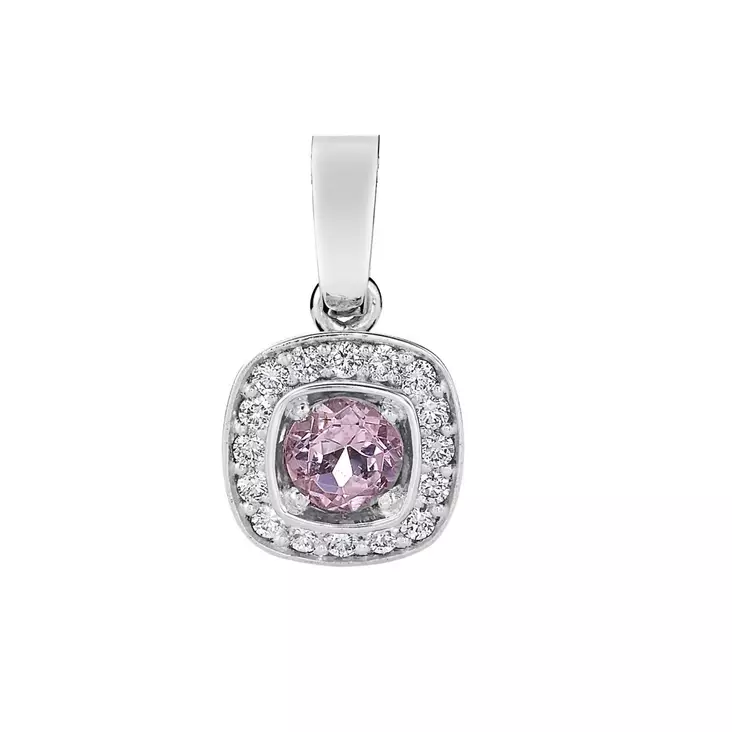 Kohinoor Stella halo-timanttiriipus morganiitti 923-240V-16MO - Timanttikorut - 923-240V-16MO - 1