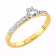 Sandberg Kuunsäde Timanttisormus 0,25ct - Sandberg - V-17-18K-175P - 1