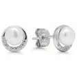 Korutuote Hopeiset Helmikorvakorut Zirkoneilla E-0393ZP - Hopeakorut - E-0393ZP - 1