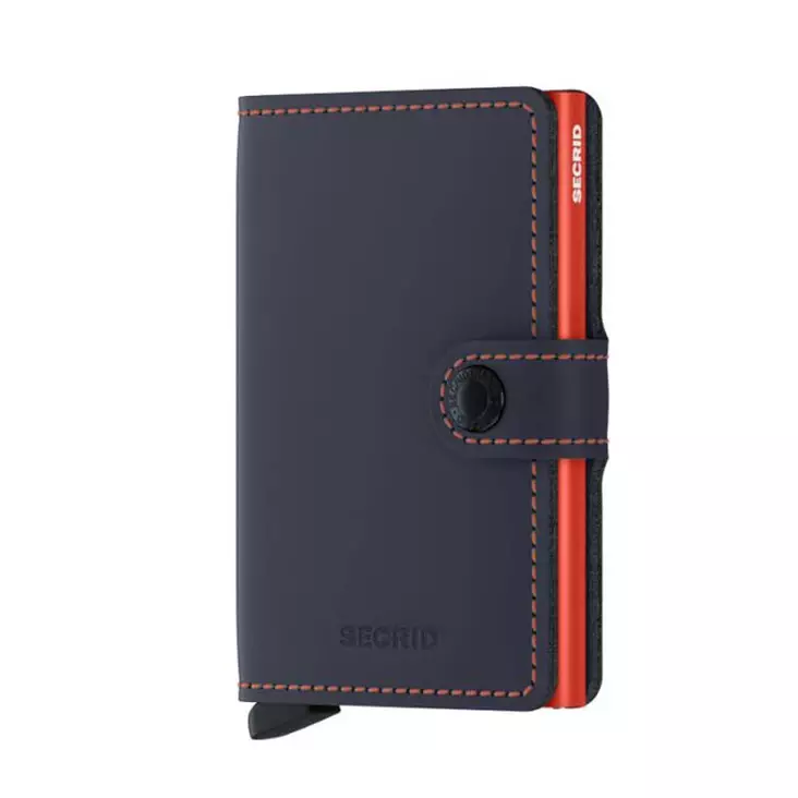 SECRID Miniwallet Matte Night Blue & Orange - Lompakot ja korttikotelot - MM-N-BLUE-OR - 1
