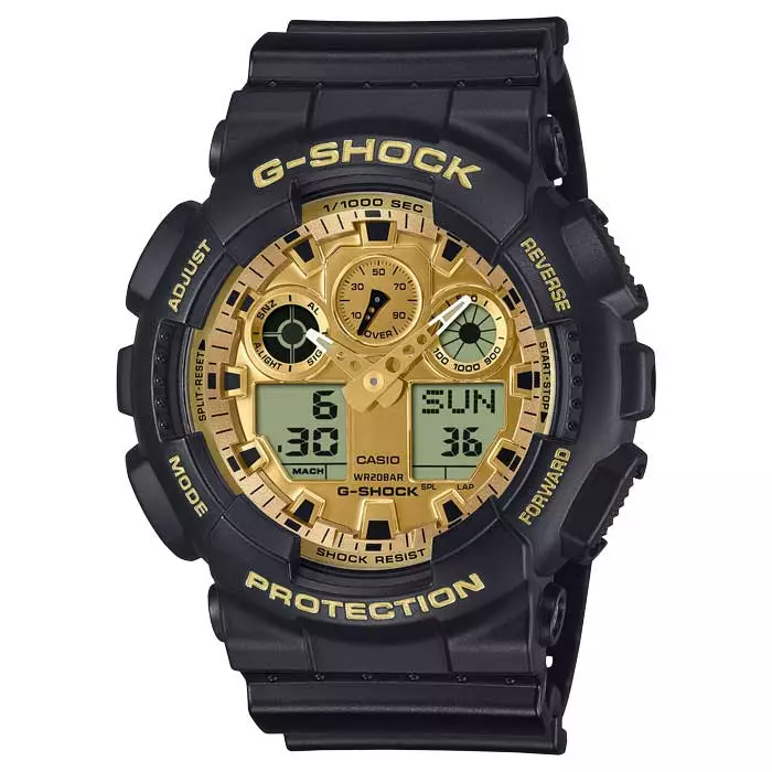 Casio G-Shock GA-100GGB-1A9ER - Casio G-Shock miesten rannekellot - GA-100GGB-1A9ER - 1