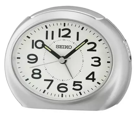 Seiko herätyskello metallihopea QHE193S - Seiko herätyskellot - QHE193S - 1