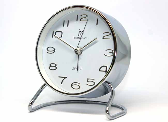 Justaminute herätyskello hopea JA7087S - Herätyskellot - JA7087S - 1