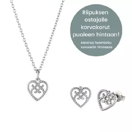Lumoava Helmi pieni korusetti - Hopeakorut - 564100000-SET - 2