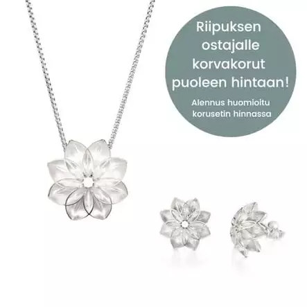 Lumoava Hurma korusetti - Hopeakorut - 566100000-SET - 1