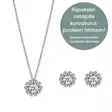 Lumoava Daisy korusetti kirkkaat zirkoniat - Hopeakorut - L56228130000-SET - 1