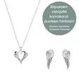 Lumoava Rakkain korusetti - Hopeakorut - 560800000-SET - 1