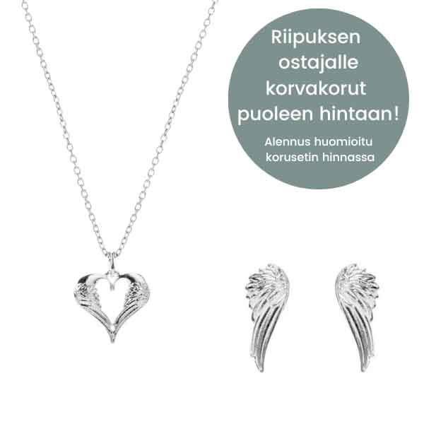Lumoava Rakkain korusetti - Hopeakorut - 560800000-SET - 1