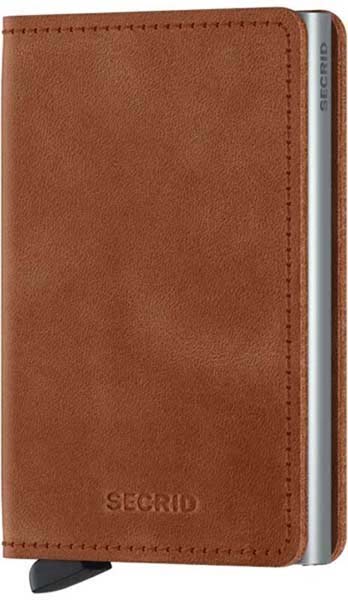 SECRID Slimwallet SV-Cognac-Silver - Lompakot ja korttikotelot - SV-COGNAC-SILV - 1