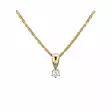 Festive Timanttiriipus Classic 0,05 ct Keltakulta 14K - Timanttikorut - 14-129-005R-KV - 1