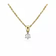 Festive Timanttiriipus Classic 0,10 ct Keltakulta 14K - Timanttikorut - 14-129-010R-KV - 1