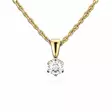 Festive Timanttiriipus Classic 0,45 ct Keltakulta 14K - Timanttikorut - 14-129-045R-KV - 1