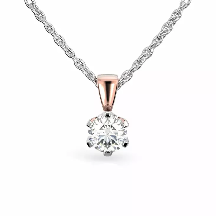Festive Timanttiriipus Classic 1,00 ct Punakulta 14K - Timanttikorut - 14-205-100R-PV - 1