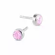 Korutuote Valkokultakorvakorut Pinkit Zirkonit 3,3 mm - Kultakorut - SA-020603piW - 1