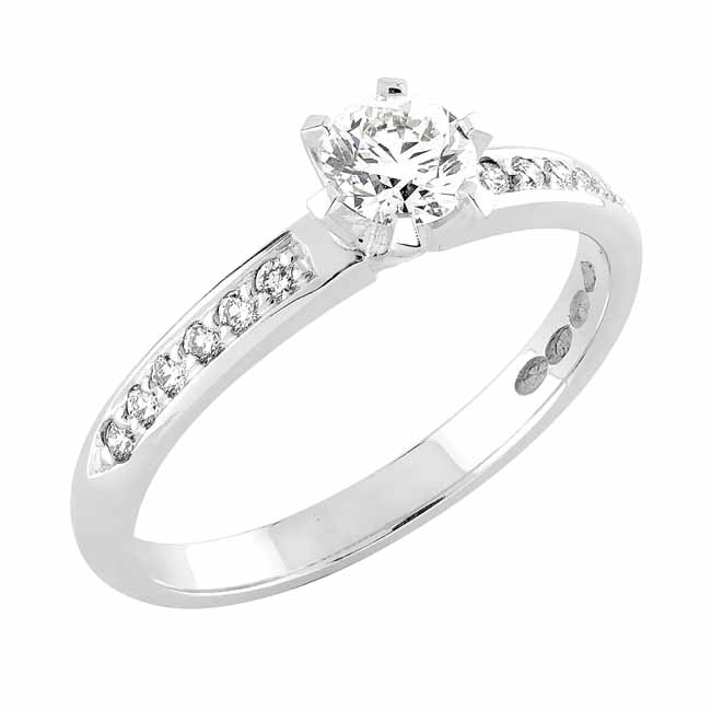 Sandberg Vuoripuro timanttisormus 0,35 ct V-14w - Sivukivisormukset - V-14w - 1