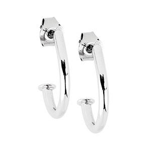 Sandberg valkokultaiset kaarikorvakorut L-9016w - Korvakorut - L-9016w - 1