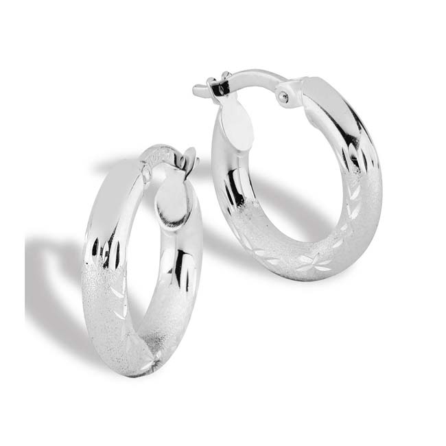 Valkokultakorvarenkaat 3,5 x 17 mm - Kultakorut - A-0003-1010-W - 1