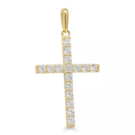 Kultainen ristiriipus 20 mm K-P66696Z - Kultakorut - K-P66696Z - 1