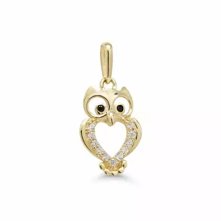 Korutuote Kultariipus Pöllö Zirkoni K-P63255Z - Kultakorut - K-P63255Z - 1
