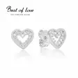 Beat of Love Sydän Hopeakorvakorut Zirkoneilla BOL-E0750Z - Hopeakorut - BOL-E0750Z - 1