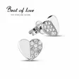 Beat of Love Sydän Hopeakorvakorut Zirkoneilla BOL-E0158Z - Hopeakorut - BOL-E0158Z - 1