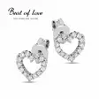 Beat of Love Sydän Hopeakorvakorut Zirkoneilla BOL-E0983Z - Hopeakorut - BOL-E0983Z - 1