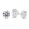 Hopeiset zirkoniakorvakorut 3 mm EZ-192Z - Hopeakorut - EZ-192Z - 1